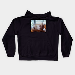 the cute cats team Kids Hoodie